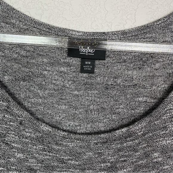 MOSSIMO Gray & Black Heathered Dress w/Gathering on One Side Size M - Picture 2 of 6